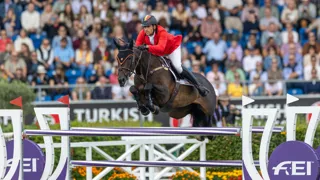 Nicola Philippaerts begon als eerste Belg vanochtend