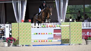 Mark McAuley et L’Arc en ciel ont remporté leur deuxième victoire internationale au CSI 4* de Bourg-en-Bresse aujourd'hui.