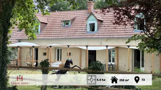Propriété de campagne en Sarthe, avec deux maisons indépendantes, idéale pour projet familial, gîte ou chevaux.