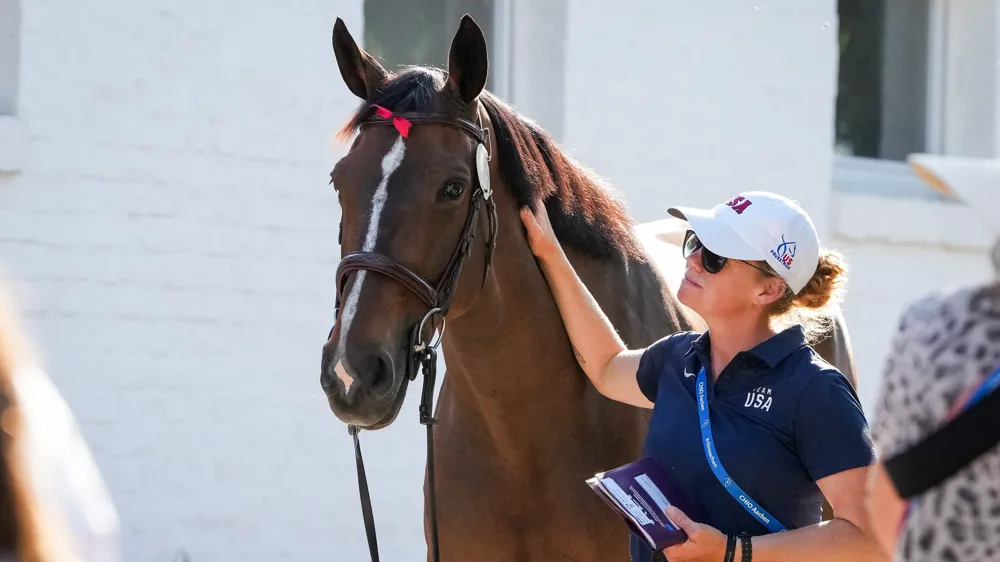 Parmi les chevaux dont Margo Thomas a le bonheur de s'occuper, se trouve le génial Baloutinue.
