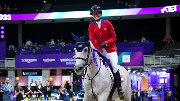 Le retour à la compétition de Pepita Con Spita a du donner le sourire à Hunter Holloway, comme lorsqu'elle avait pris la troisième place de la finale de la Coupe du monde Longines d'Omaha, en 2023.