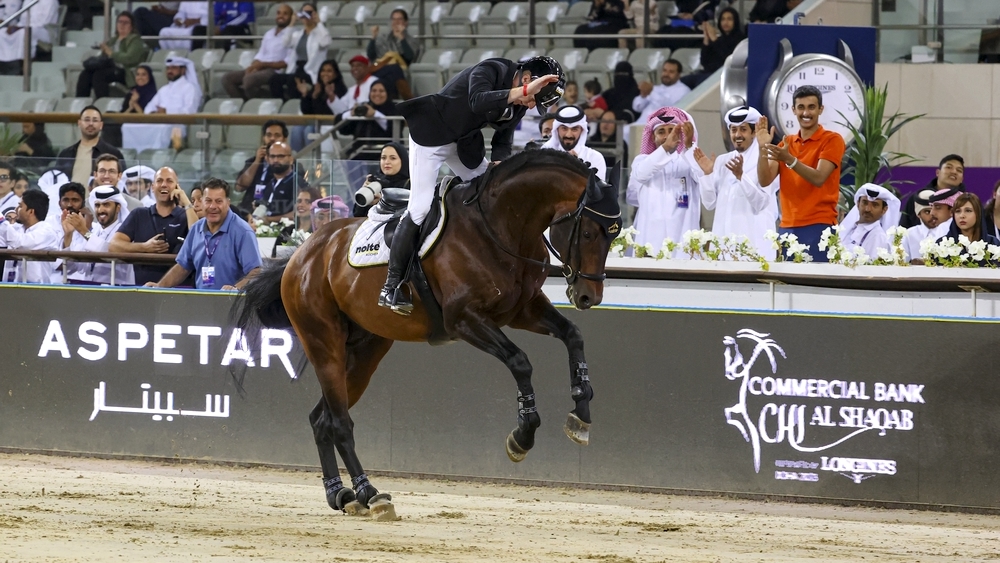 Marcus Ehning et Stargold à Doha.