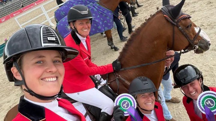Tweede plaats voor het Belgische eventingteam