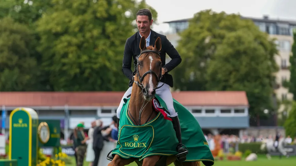 Iashin Sitte a permis à Steve Guerdat de s’imposer pour la première fois de sa carrière dans le Grand Prix Rolex de Dublin. 