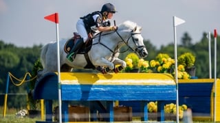 Eline De Ridder enkele jaren geleden tijdens het EK voor pony's