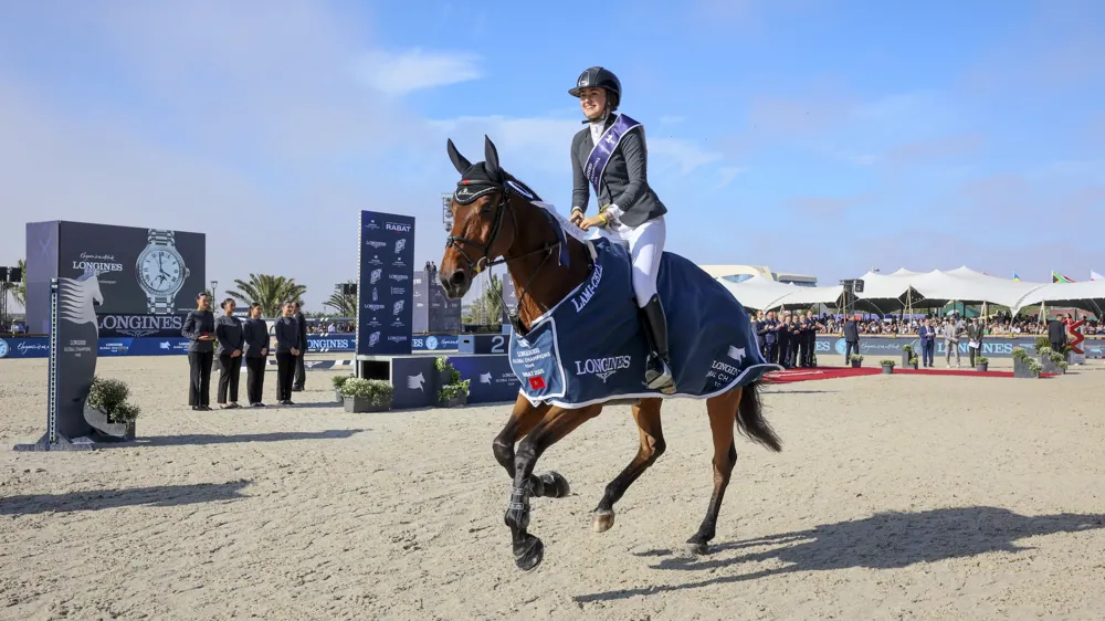 Action Man a offert à Anastasia Nielsen sa première victoire en Grand Prix 5* à Rabat.