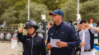 Élona Rousselle et Olivier Guillon au CSIO des Jeunes de Compiègne cette année 