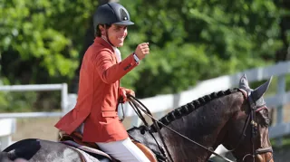 Juan Pablo Gaspar Albañez et Diareno Blue PS lors de leur victoire à Calgary hier.