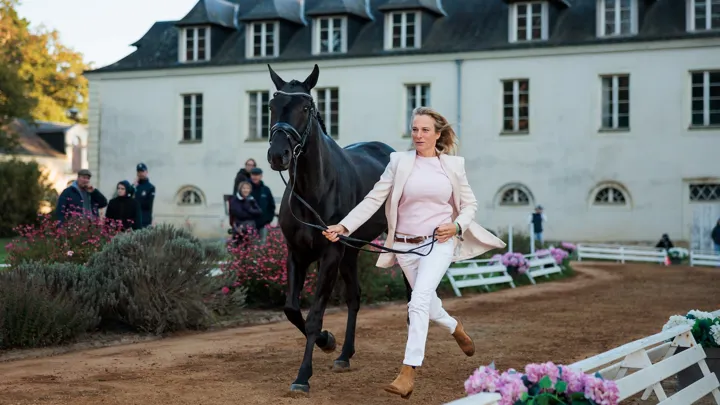 La cavalière a terminé sur la plus haute marche du podium des championnats du monde des chevaux de six ans l’an dernier avec la splendide Tara van het Leliehof.