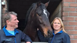 Carla et Paul van de Laar avec Kristall van Orchid’s.