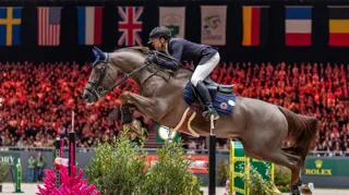 Simon Delestre et Golden Boy DK ont terminé neuvièmes du Grand Prix CSI5* du CHI de Genève 2025.
