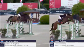 Harrie Smolders a remporté le Grand Prix du CSI 3* d’Opglabbeek hier en Belgique. Associé à la Selle Français Déesse de Kerglenn, le Néerlandais s’est imposé de très peu devant Sanne Thijssen, deuxième sur le vaillant vétéran Con Quidam RB, âgé de dix-neuf ans. Revivez leur Duel, présenté par Cheval Liberté.