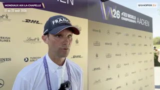 Dernier tricolore à s’être élancé dans le test de dressage des Mondiaux de concours complet à Aix-la-Chapelle, Nicolas Touzaint a livré une belle prestation cet après-midi avec Diabolo Menthe, permettant à la France de s’installer à la troisième place du classement provisoire. À la veille du cross, l’Angevin partage son ressenti. 

Cette Sortie de piste est présentée par Sanequine, « Better performance, naturally » (De meilleures performances, naturellement).