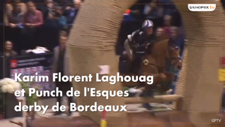 En selle sur Punch de l'Esques, Karim Florent Laghouag s'est offert le derby Devocoux du Jumping International de Bordeaux ! 