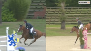 Julien Anquetin est sorti victorieux du Grand Prix du beau CSI 2* qui s’est achevé hier à Compiègne. En selle sur Fiona des Ibis, le Normand en a devancé un autre, Julien Épaillard, battu de huit dixièmes de seconde avec Martinius PKZ lors d’un barrage qui s’est couru très vite. Revivez leur Duel, présenté par Cheval Liberté.
