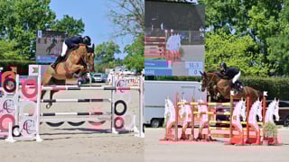 Dimanche, au haras de la Vallée, à Notre-Dame-d’Estrées, Romain Duguet a mené son Bel Canto de Boguin à la victoire dans le Grand Prix 2* à 1,45m. Le Suisse a devancé au barrage la Française Eden Leprévost Blin-Lebreton, qui avait misé sur Fidji du Phare et a accusé 1’’27 de retard sur le vainqueur. Revivez leur duel, présenté par Cheval Liberté.