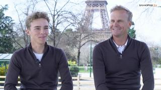 Leur meilleurs souvenir sportif ensemble, leur piste favorite, le concours qu'ils rêvent de gagner... Jérôme Guéry et son fils, Mathieu, ont répondu au micro de GRANDPRIX.tv.