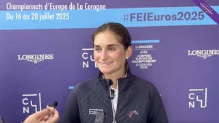 Vingt-et-unième après la Chasse des Européens Longines de La Corogne sur Dexter de Kerglenn, Jeanne Sadran décrypte l’acte initial de son premier grand championnat Seniors.
Cette sortie de piste est présentée par Lambey, l'aliment des champions. 