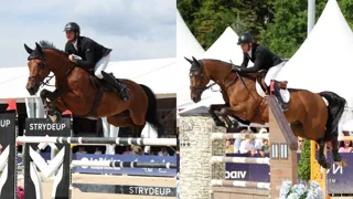 Au terme d’un barrage serré, Mark McAuley a pris le meilleur sur Anthony Wellens dans le Grand Prix du CSI 3* de Megève, dimanche. En selle sur L’Arc en Ciel Z, l’Irlandais a bouclé son second parcours sans pénalité en 36’’20, devançant de cinquante-sept centièmes le Belge et Quelle Force van Sappenleen. Revivez leur duel, présenté par Cheval Liberté. 