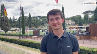 Pour sa toute première sélection en Coupe des nations de niveau 5*, Antoine Ermann a été plus qu’à la hauteur hier à Rome, sur la sublime Piazza di Sienna. Comme sa compatriote Nina Mallevaey, le Bourguignon a signé l’un des quatre double zéro de l’épreuve grâce à Floyd des Prés.