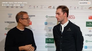 Vainqueur de l’étape lyonnaise de la Coupe du monde Longines hier avec l’extraordinaire United Touch S, l’Allemand Richard Vogel a confié sa réaction à Kamel Boudra.