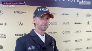 Auteur hier de la meilleure prestation française dans le test de dressage des Mondiaux de concours complet avec Je’vall, Alexis Goury occupe provisoirement la troisième place du classement individuel. Le cavalier, qui s'élancera demain sur le cross, a livré ses impressions.
Cette Sortie de piste est présentée par Sanequine, « Better performance, naturally » (De meilleures performances, naturellement).